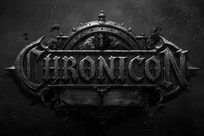 Chronicon Gothic Typography Poster. poster