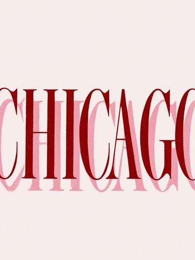 Chicago Typography Poster. poster