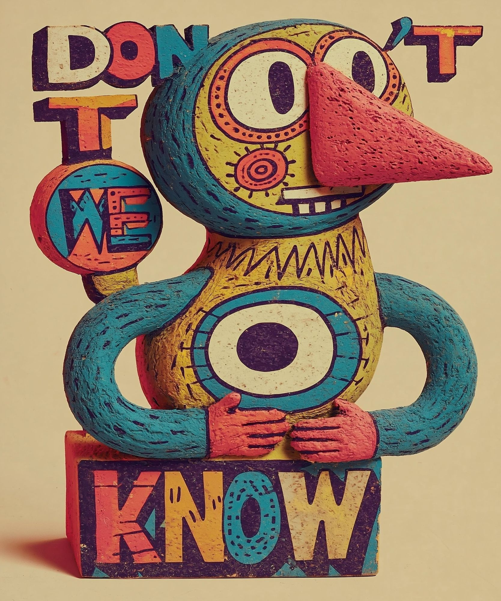 Don't Know Pop Art Poster. poster — typography art