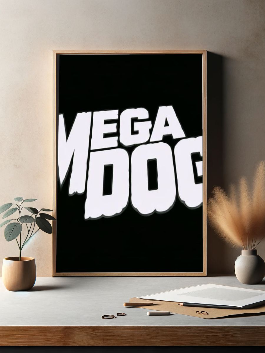 Mega Dog Typography Poster. — room view 2