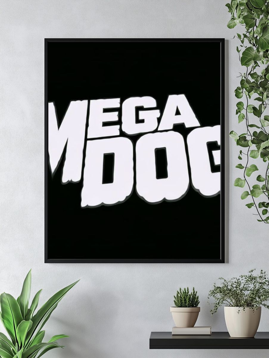 Mega Dog Typography Poster. — room view 4