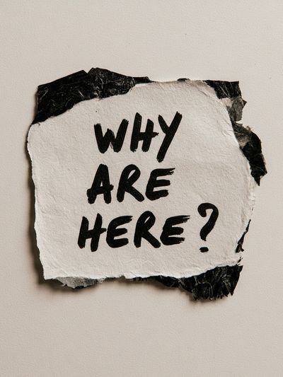 Why Are Here Typography Poster. poster