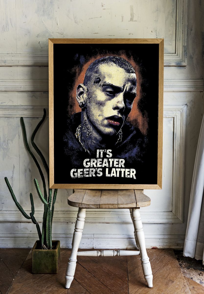 Xxxtentacion Typography Poster. — room view 1