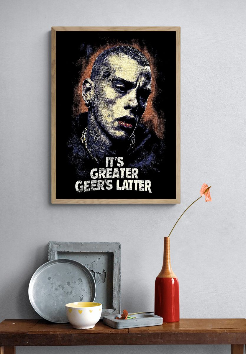 Xxxtentacion Typography Poster. — room view 3