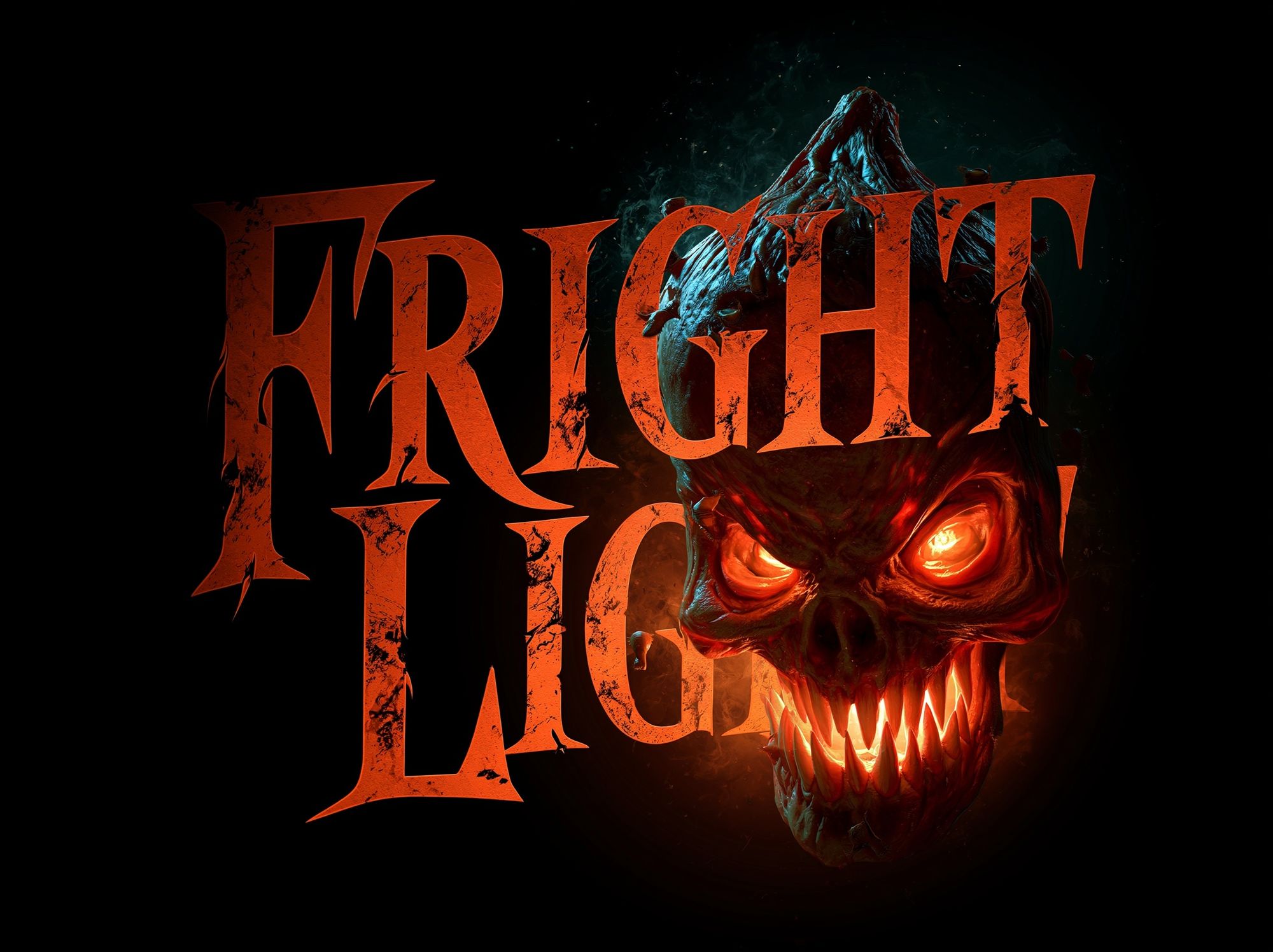 Fright Horror Typography Poster. poster detail