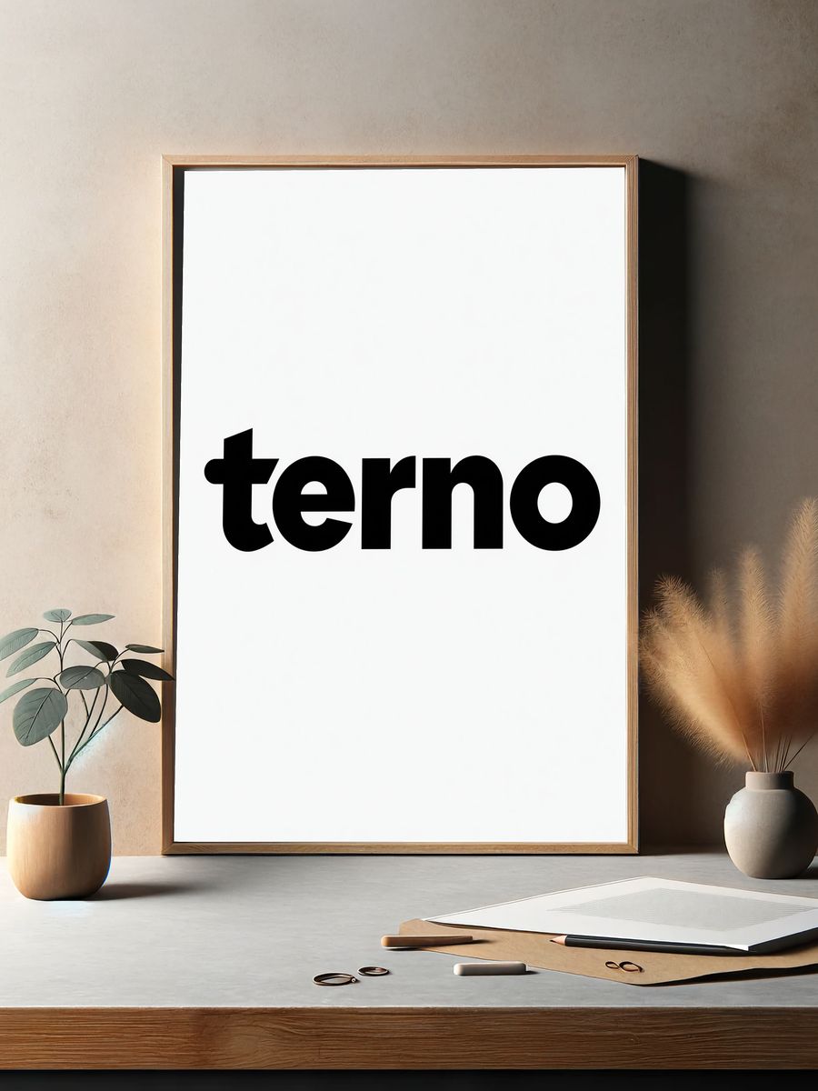 Terno Typography Poster. — room view 2