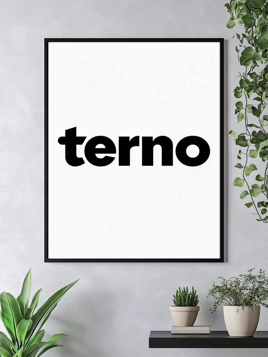 Terno Typography Poster. — room view 4