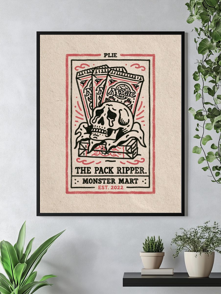 Monster Mart Pack Ripper Typography Poster. — room view 4