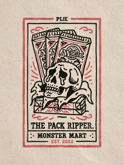 Monster Mart Pack Ripper Typography Poster. poster