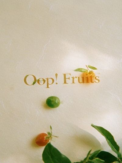 Oops! Fruits Typography Poster. poster