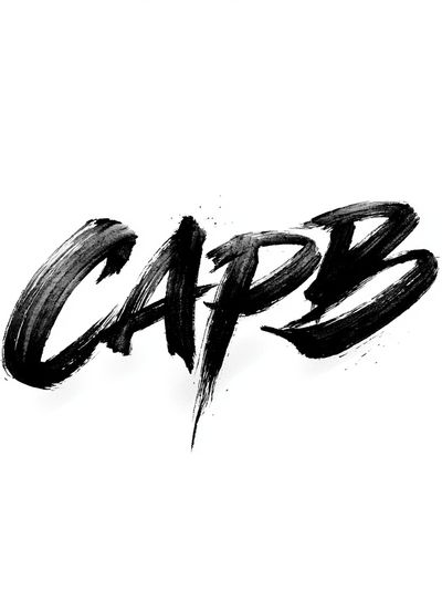 CAPS Brush Lettering Poster. poster