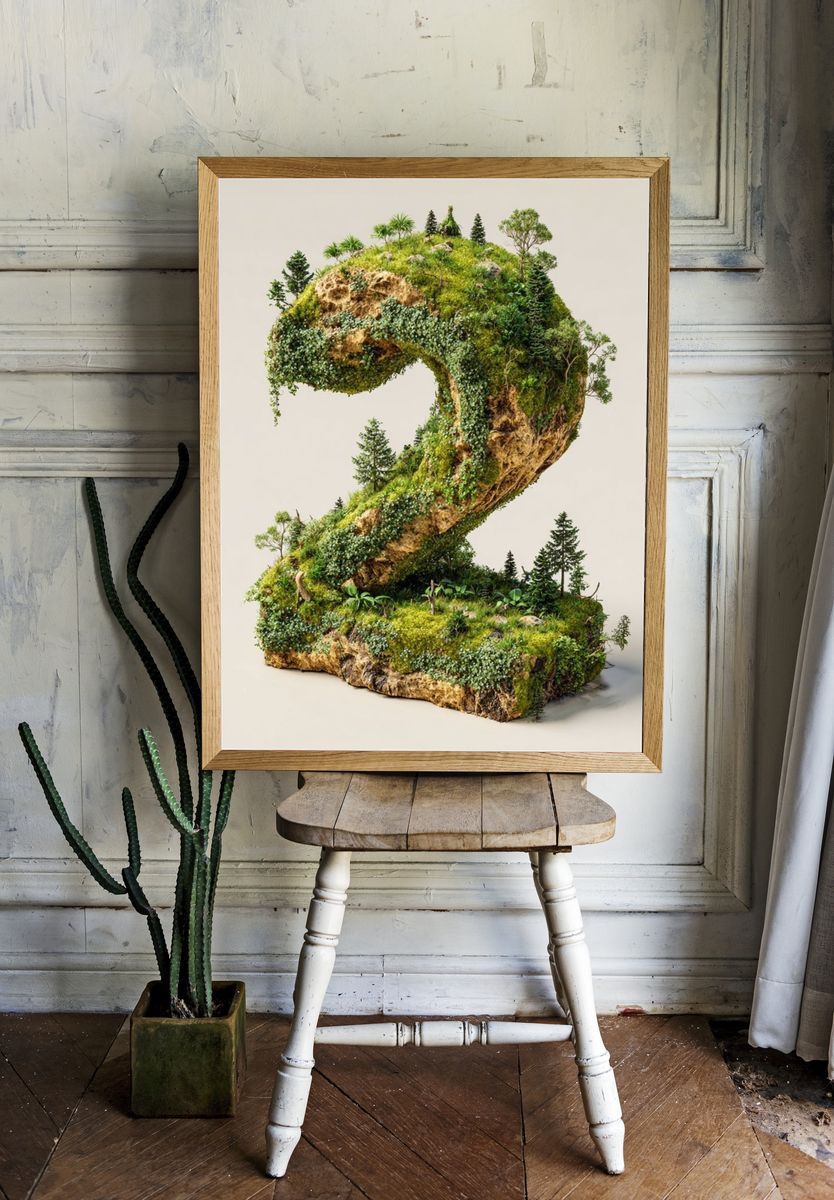 Mossy Forest Number 2 Print. — room view 1