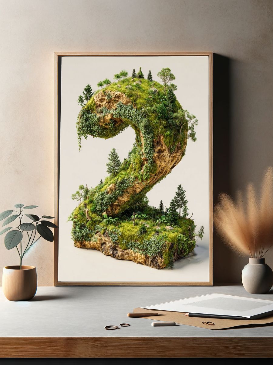 Mossy Forest Number 2 Print. — room view 2