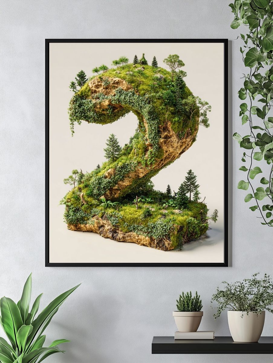 Mossy Forest Number 2 Print. — room view 4
