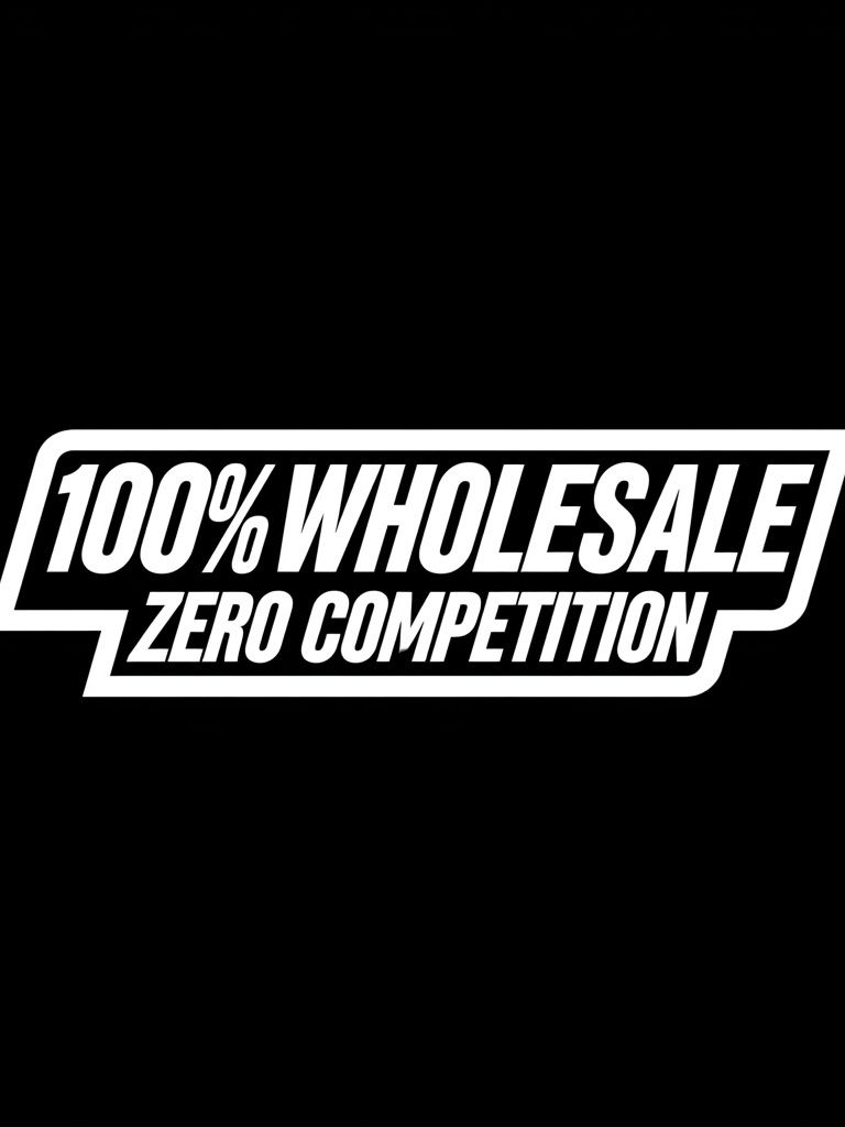100% Wholesale Zero Competition Typography Poster. poster — typography art