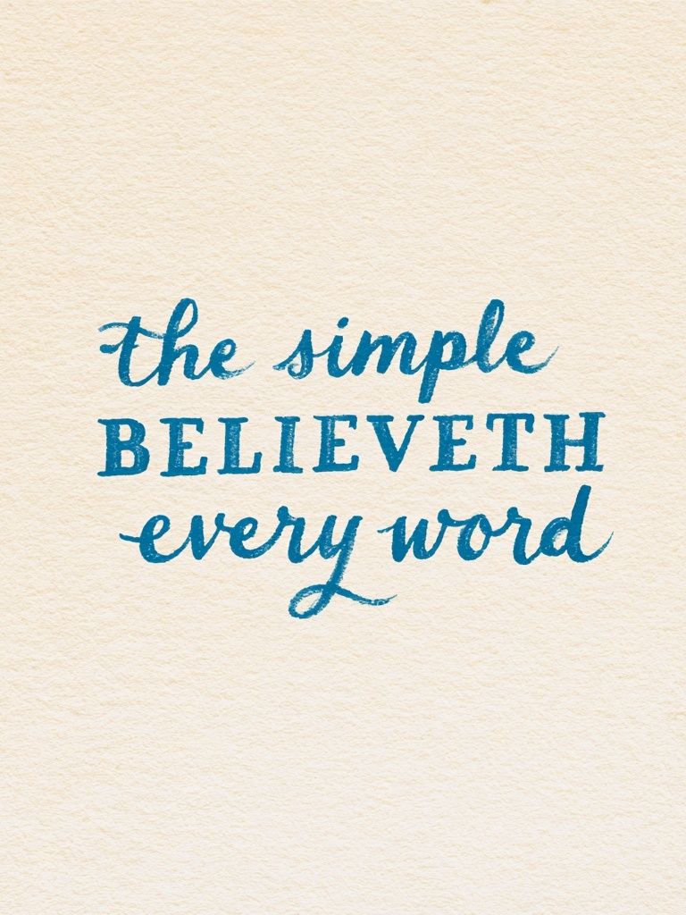 Believe Every Word Typography Poster. poster detail