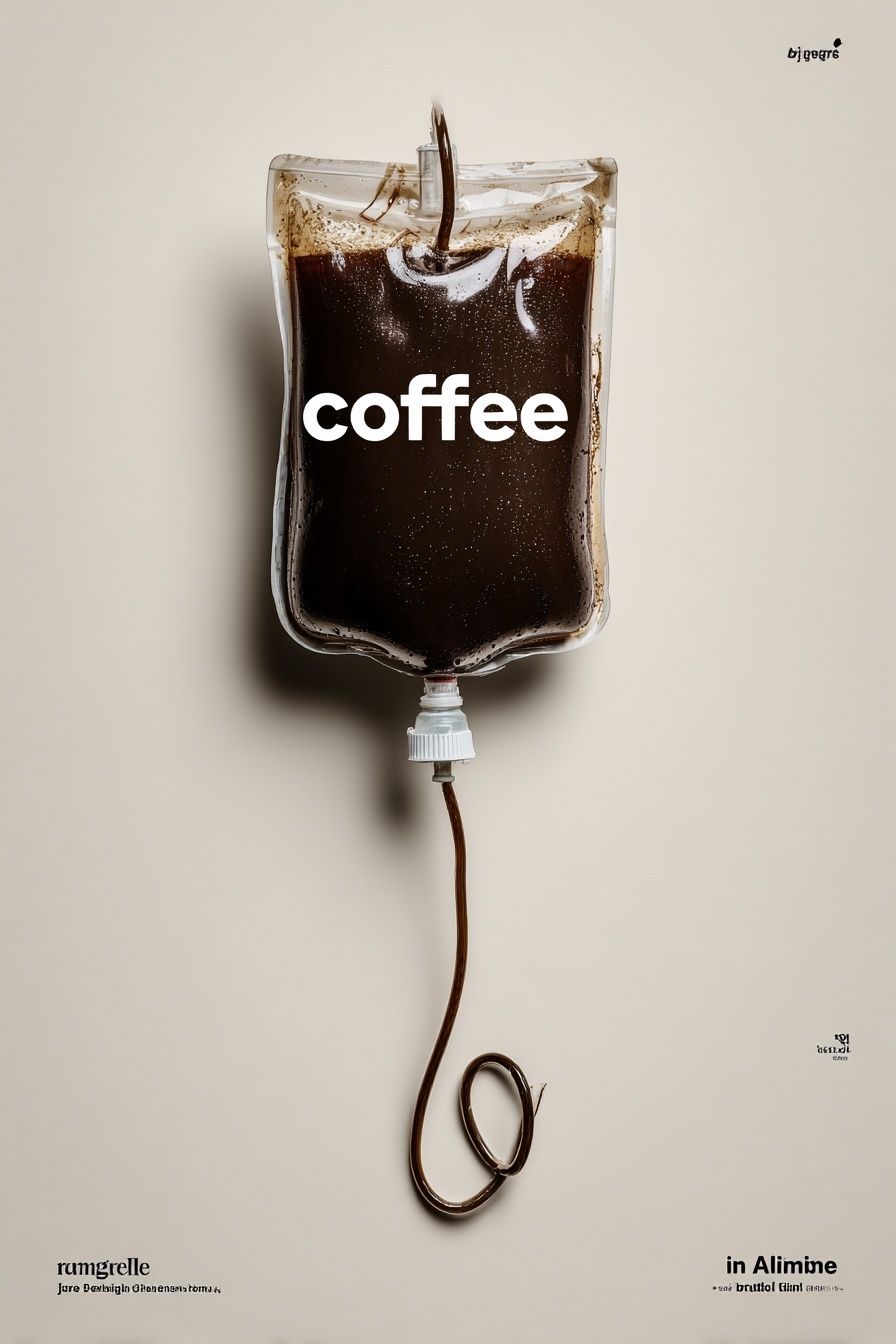 Coffee Drip Typography Poster. poster detail