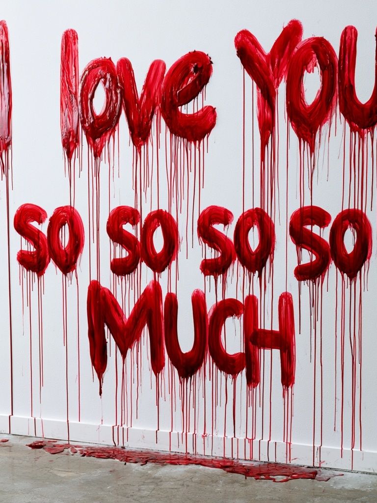 I Love You So Much Typography Print. poster — typography art