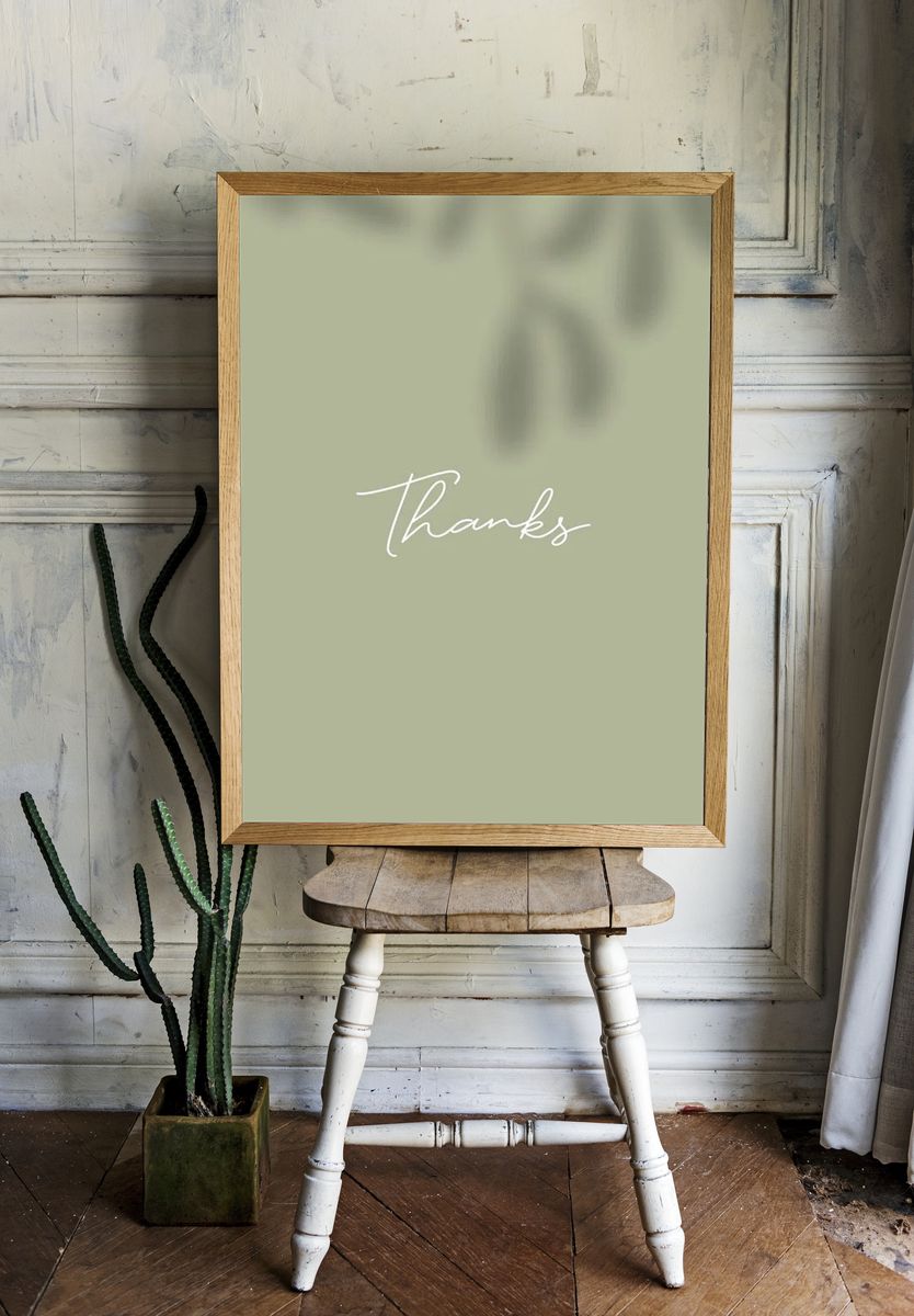 Thanks green background mobile wallpaper. — room view 1