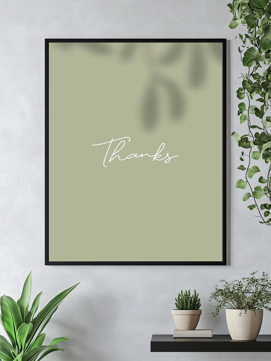 Thanks green background mobile wallpaper. — room view 4