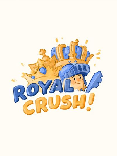 Royal Rush Game Typography Poster.