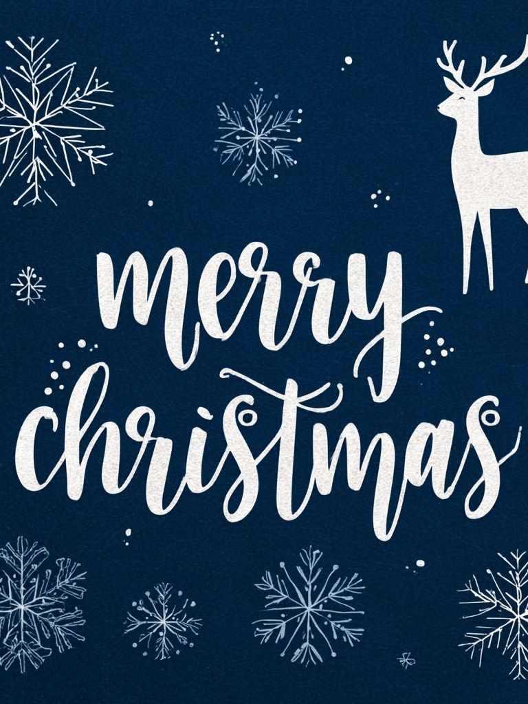 Merry Christmas Typography Print. poster detail