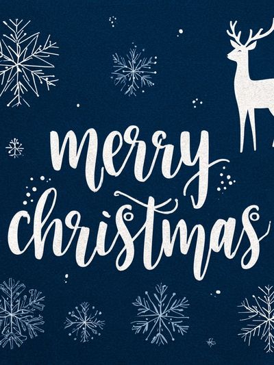 Merry Christmas Typography Print. poster