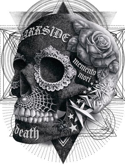 Darkside Gothic Typography Poster. poster