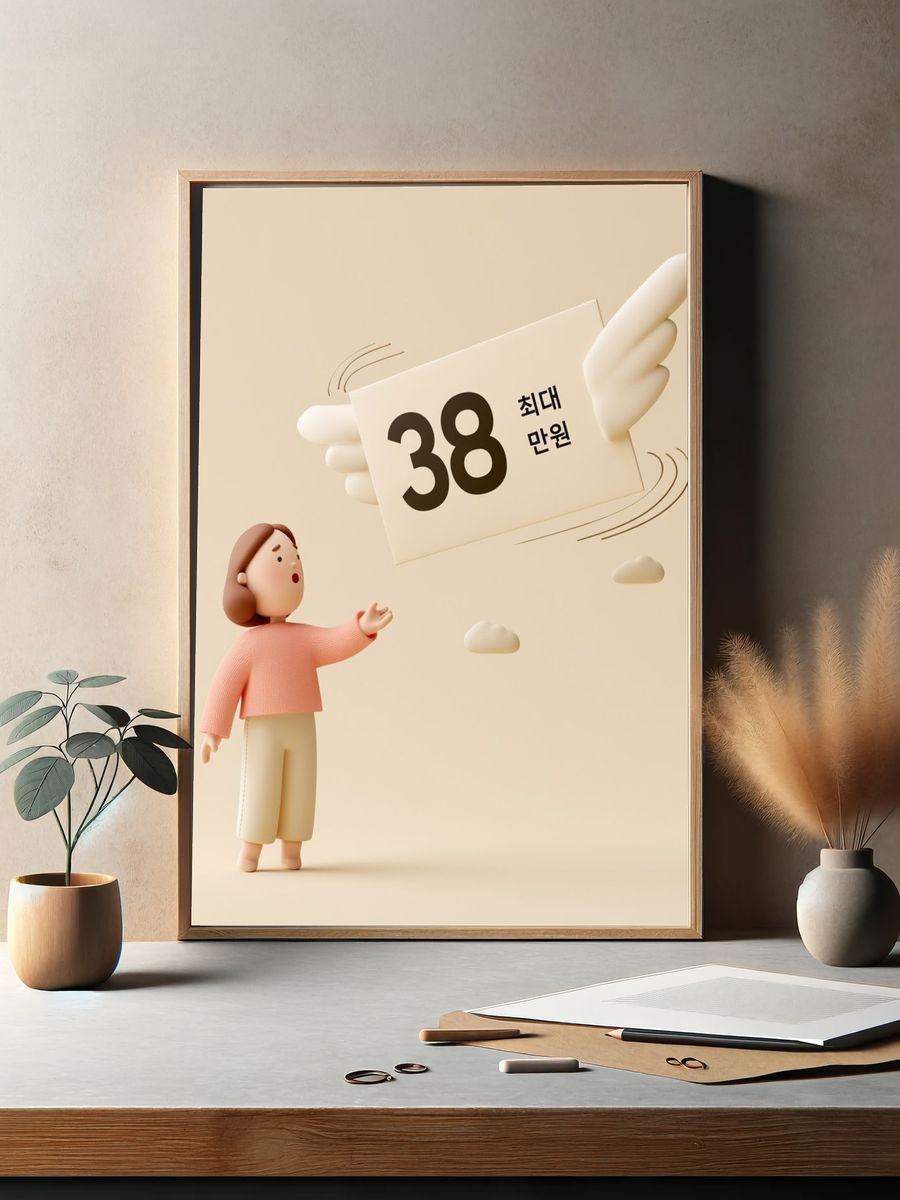 Floating 38 Typography Poster. — room view 2