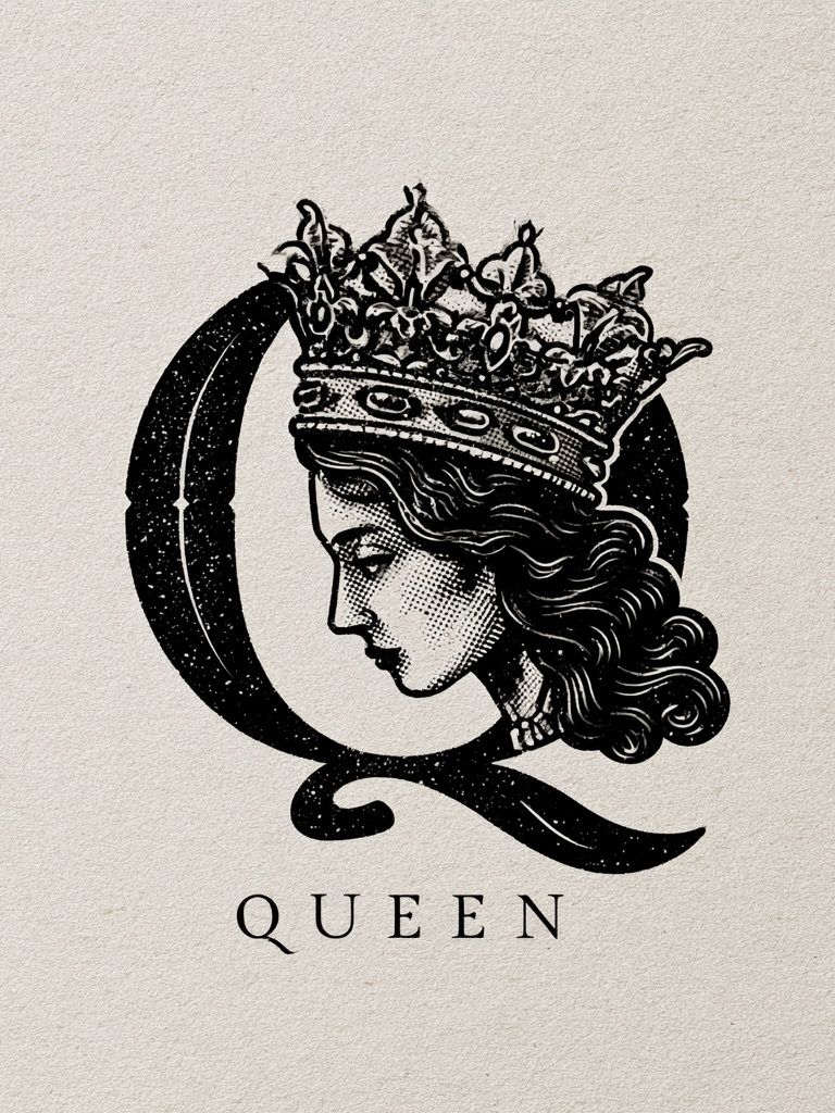 Queen Typography Poster. poster — typography art