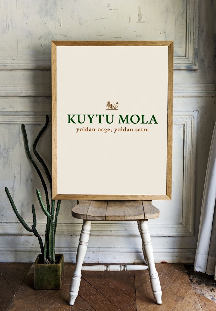 Kuytu Mola Typography Poster. — room view 1
