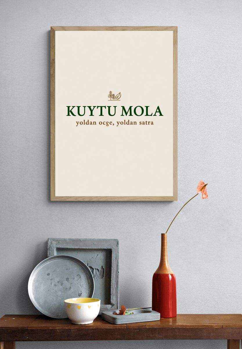 Kuytu Mola Typography Poster. — room view 3
