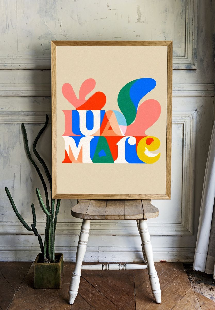 LUMATE Typography Poster. — room view 1