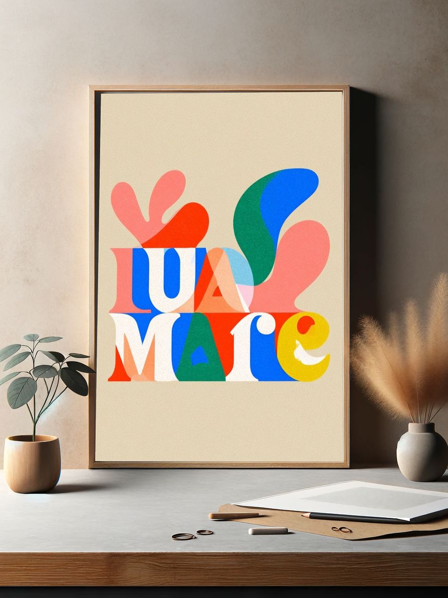 LUMATE Typography Poster. — room view 2