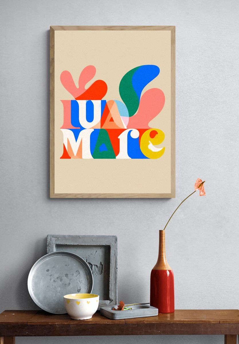 LUMATE Typography Poster. — room view 3