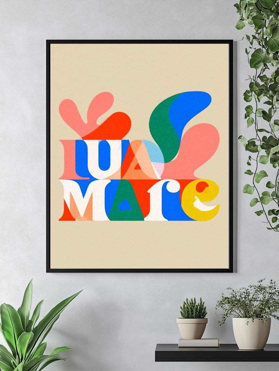 LUMATE Typography Poster. — room view 4