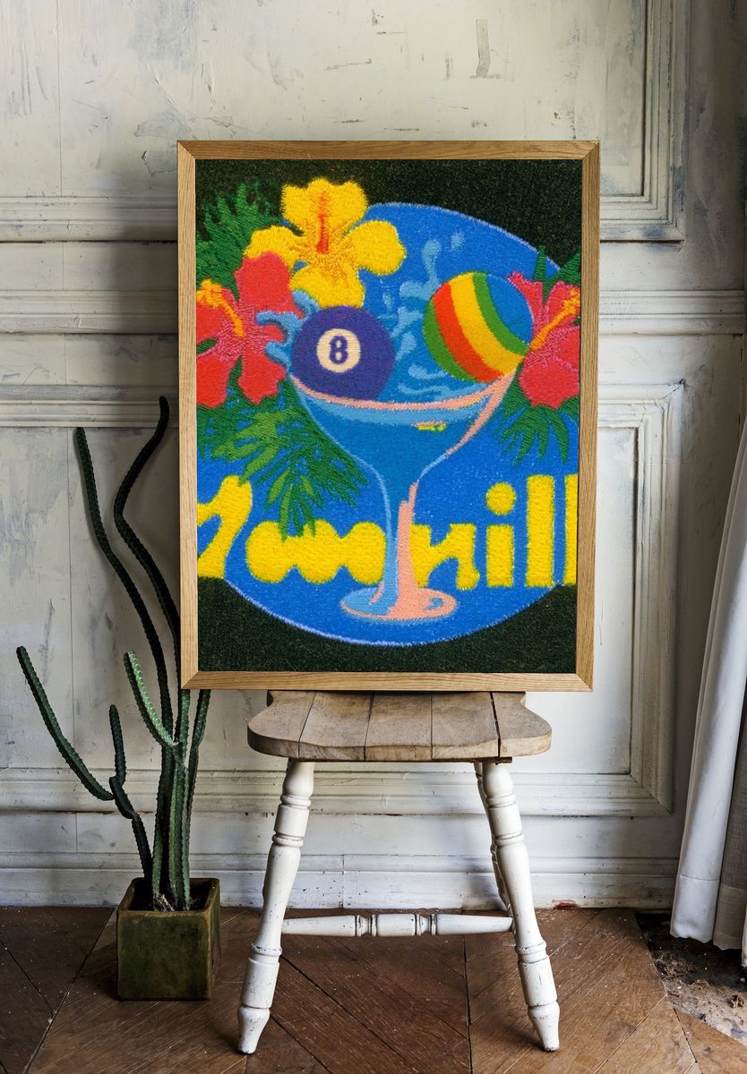 7th Chill Retro Typography Poster. — room view 1