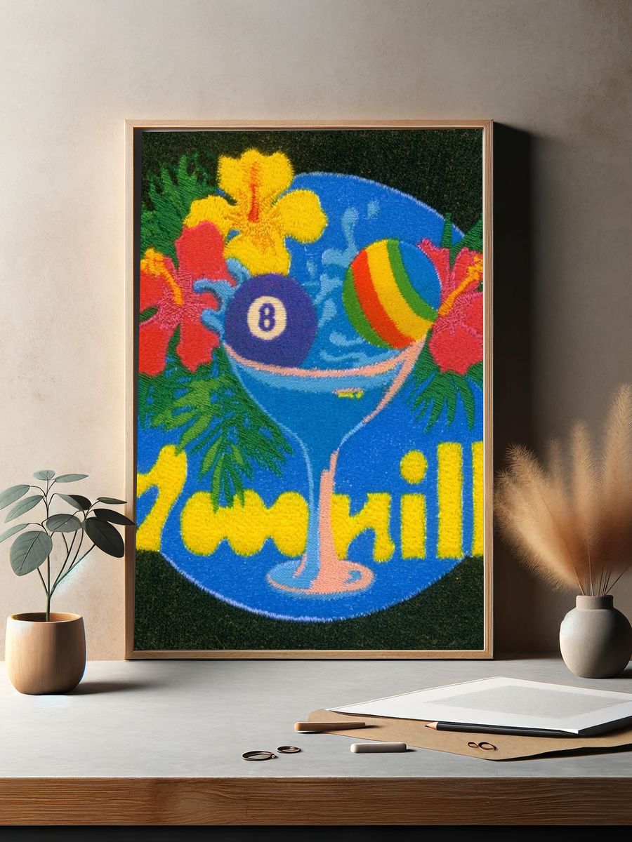 7th Chill Retro Typography Poster. — room view 2