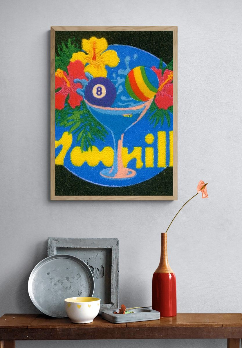 7th Chill Retro Typography Poster. — room view 3