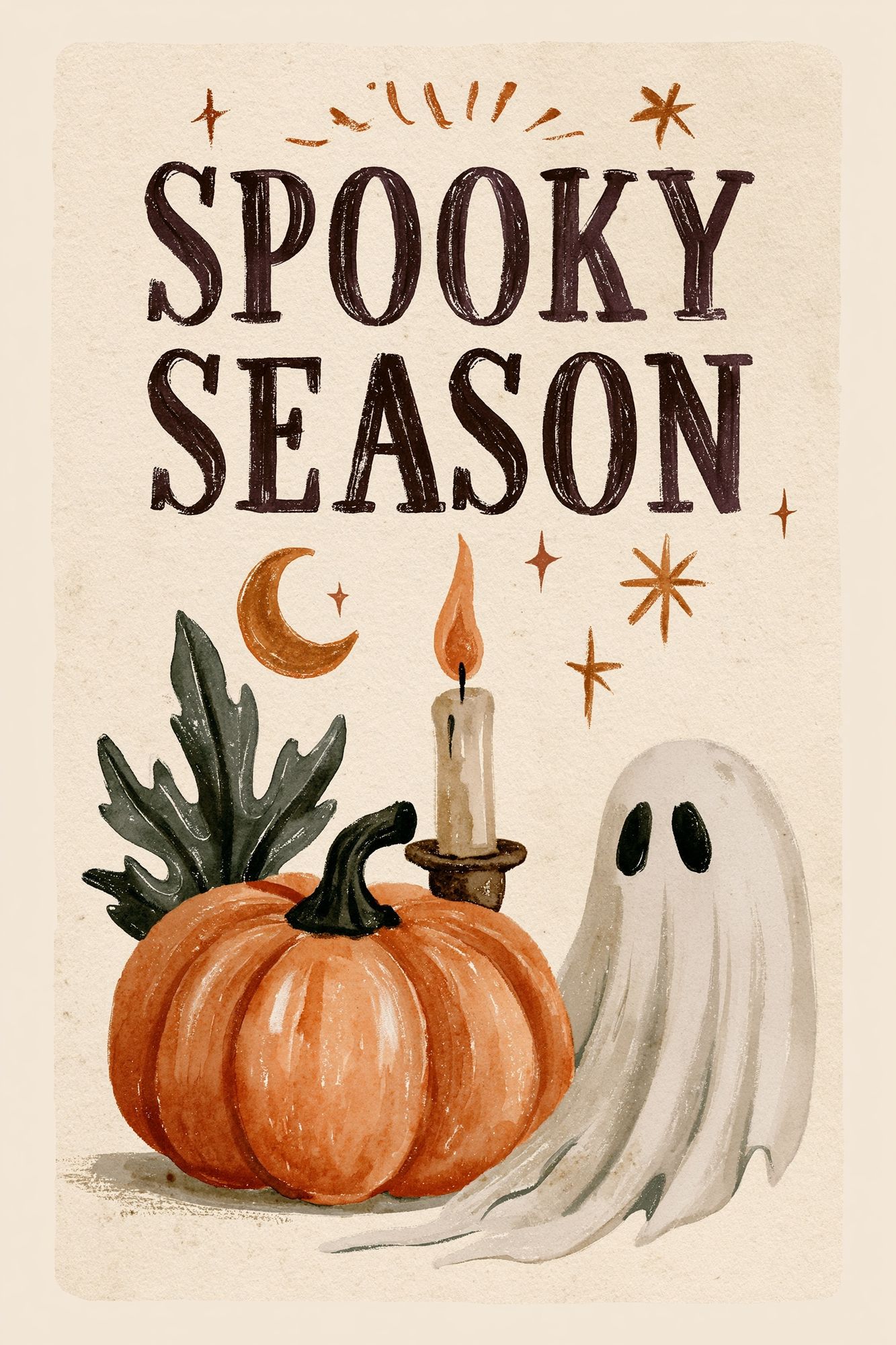 Spooky Season Halloween Print. poster detail