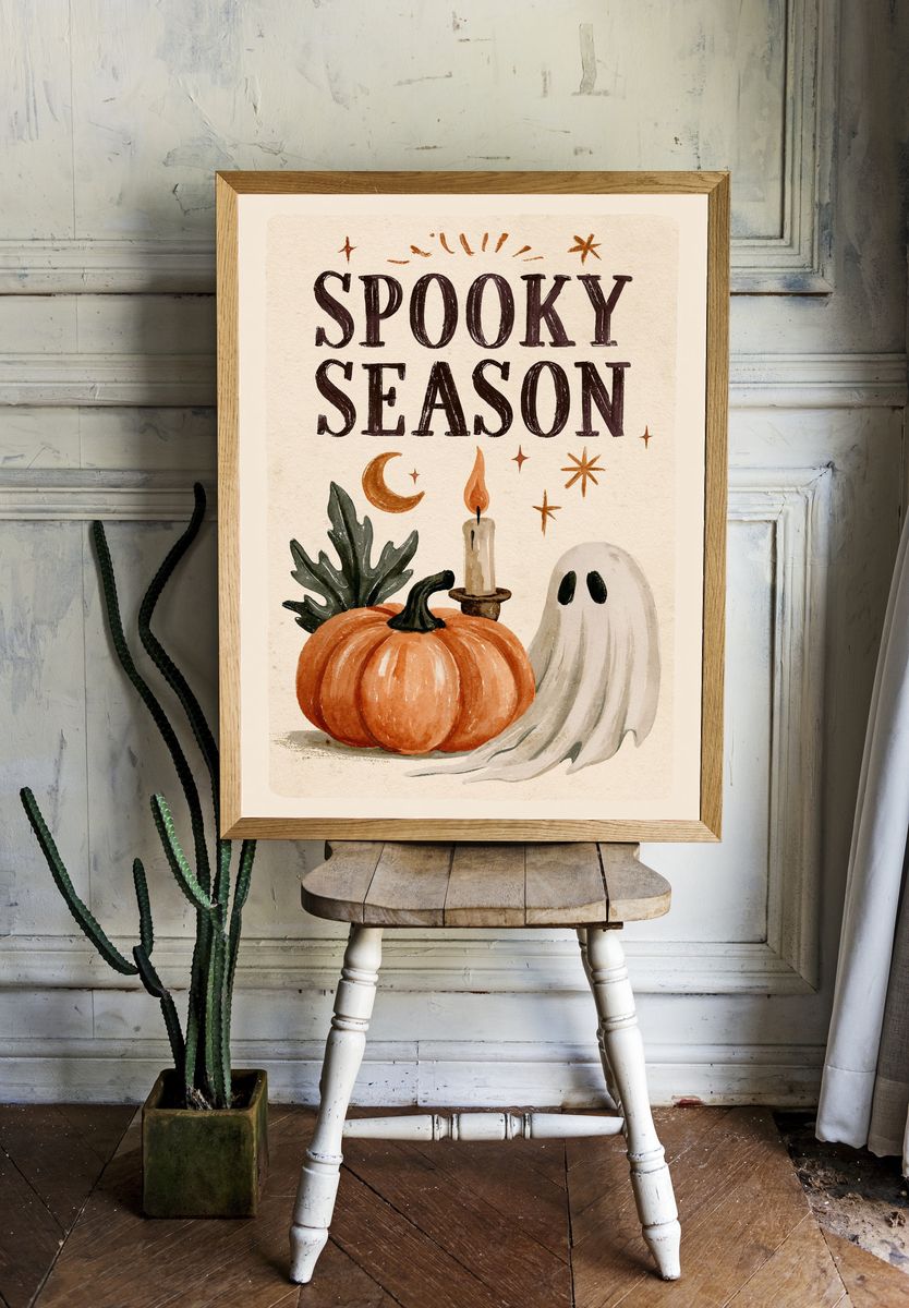 Spooky Season Halloween Print. — room view 1