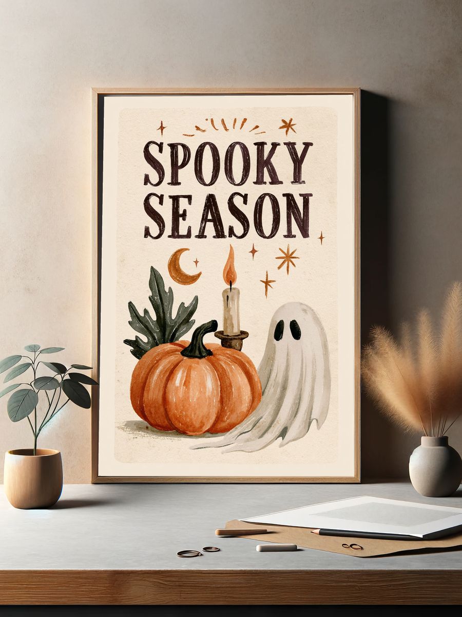 Spooky Season Halloween Print. — room view 2