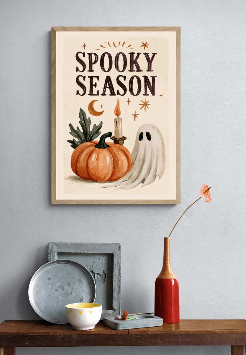 Spooky Season Halloween Print. — room view 3