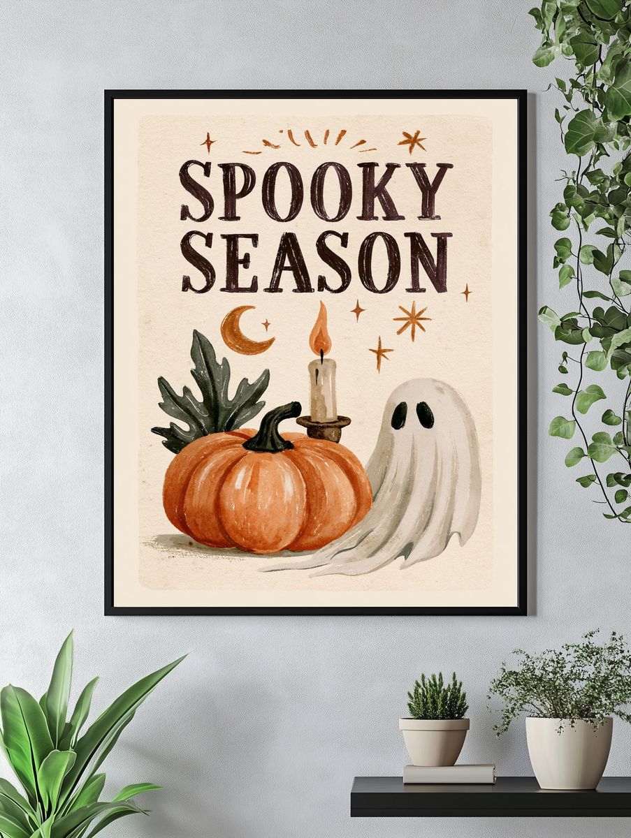 Spooky Season Halloween Print. — room view 4