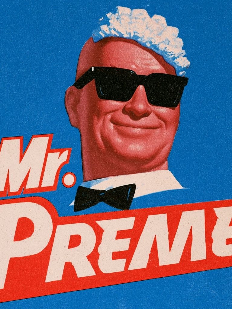 Mr. Preme Retro Typography Poster. poster detail