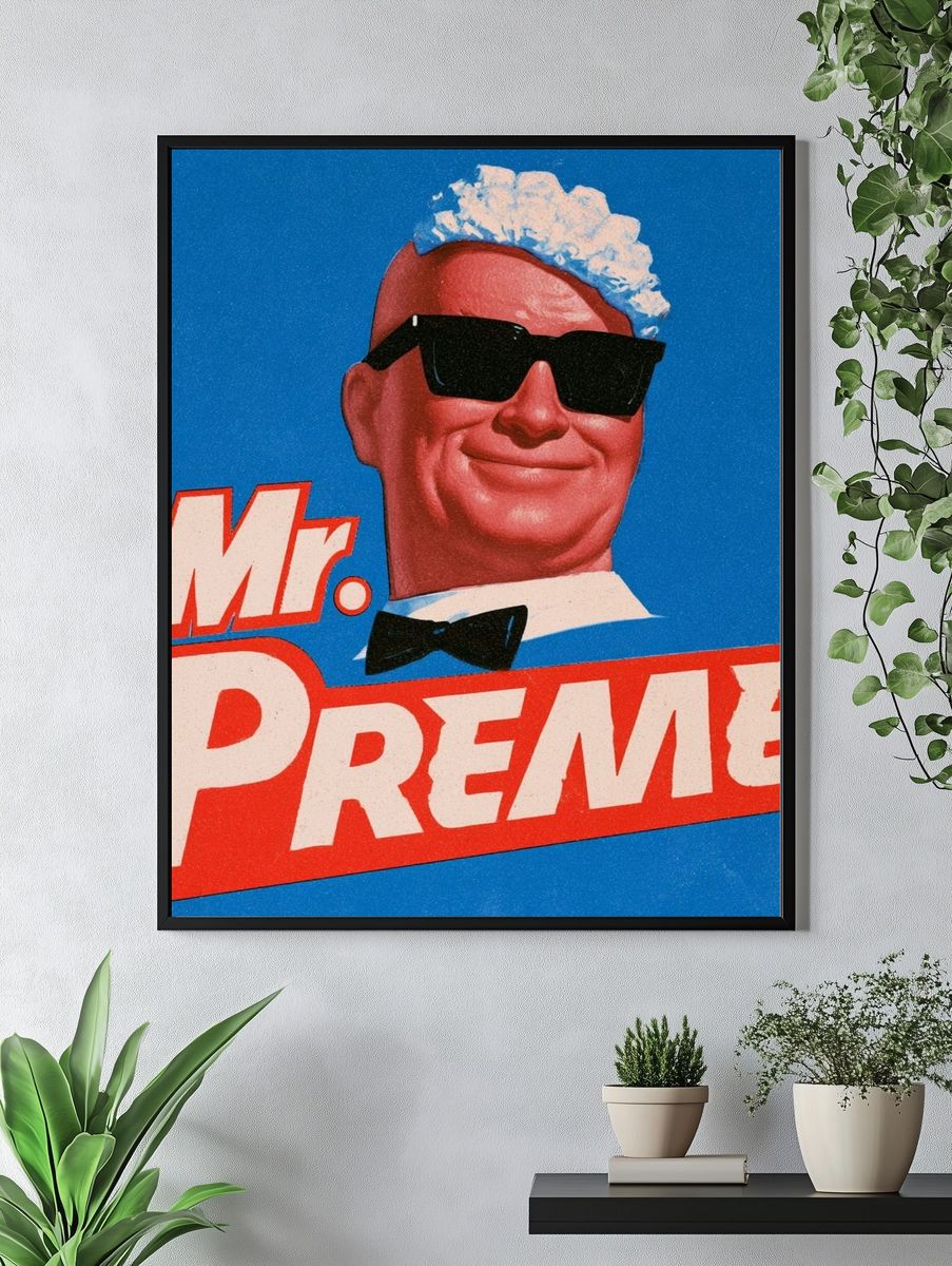 Mr. Preme Retro Typography Poster. — room view 4
