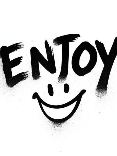 Enjoy Smile Typography Poster. poster