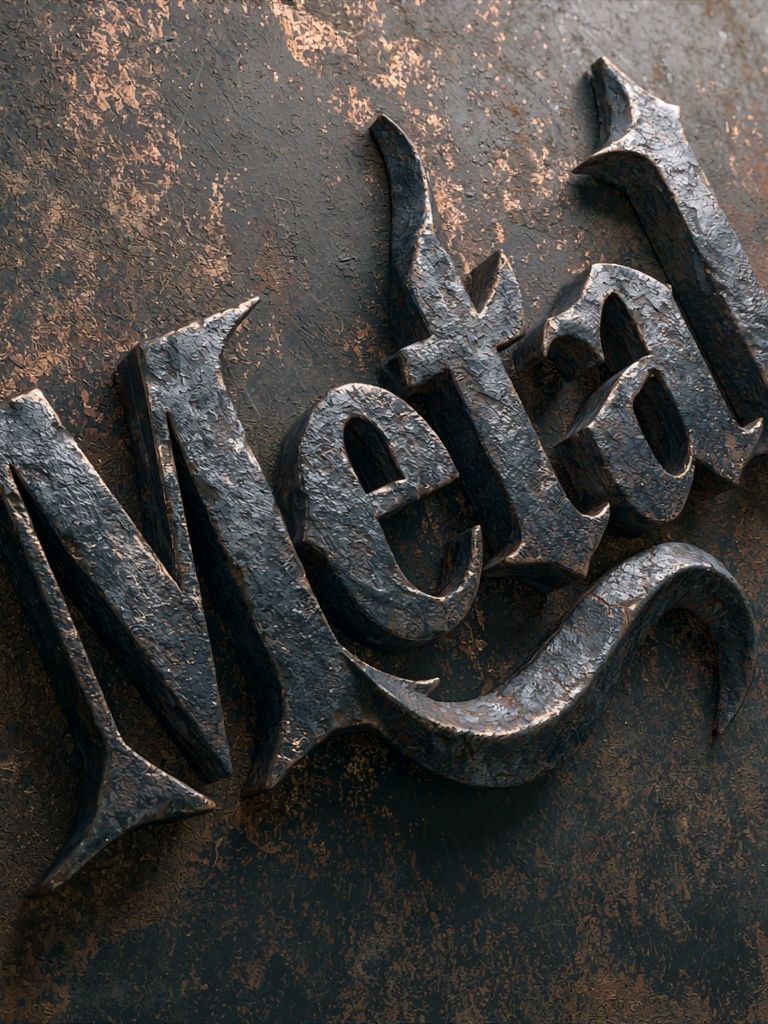 Metallic Metal Poster. poster detail