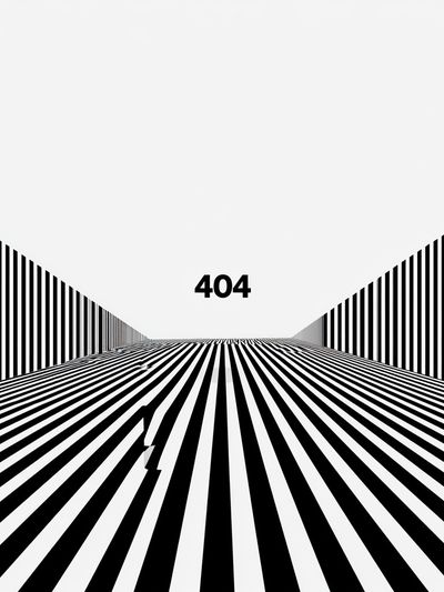 404 Optical Illusion Poster. poster