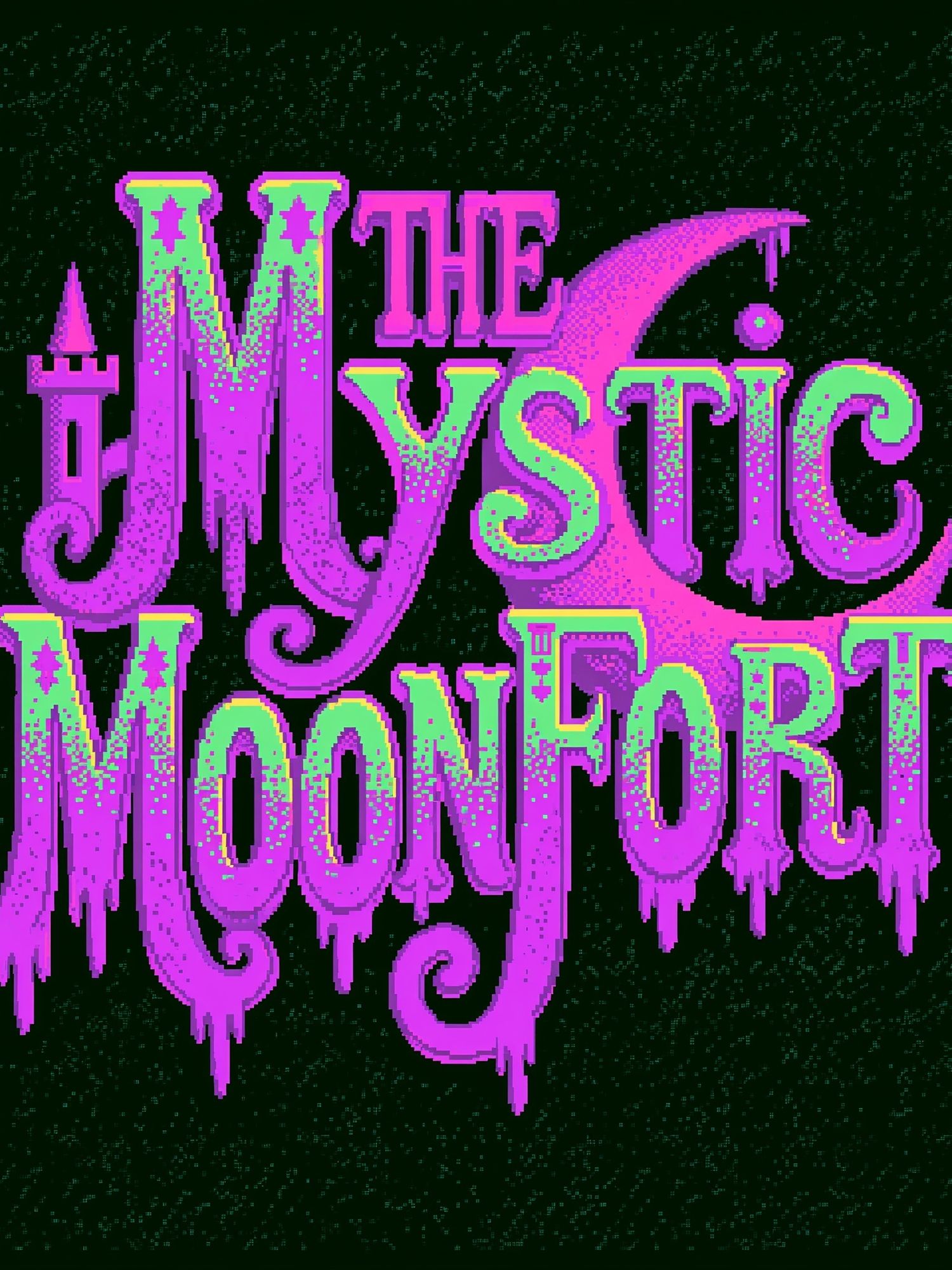 The Mystic Moonfort Typography Poster. poster — typography art